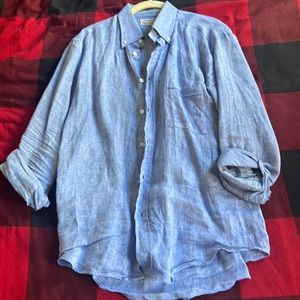 Maesano Men’s Linen Button Down MADE IN ITALY